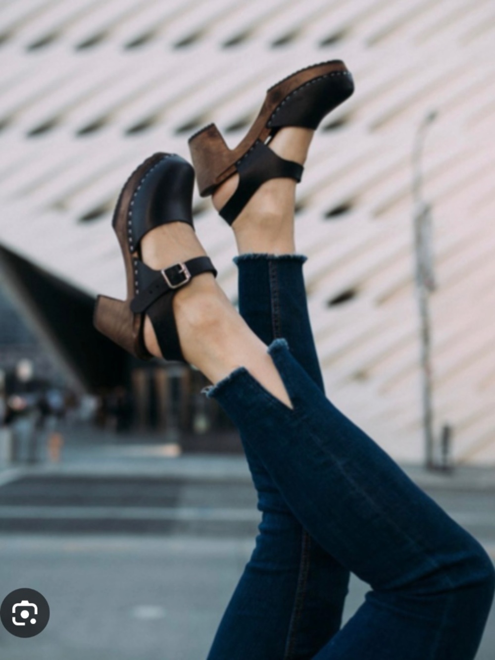 Lotta from Stockholm Highwood Black Swedish Clogs 37 / 6.5